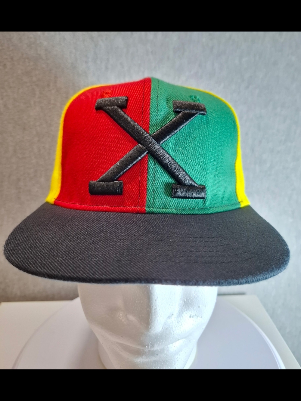 Malcom X 1990'S (LIMITED EDITION) Colorblock  Flat Brim Hat